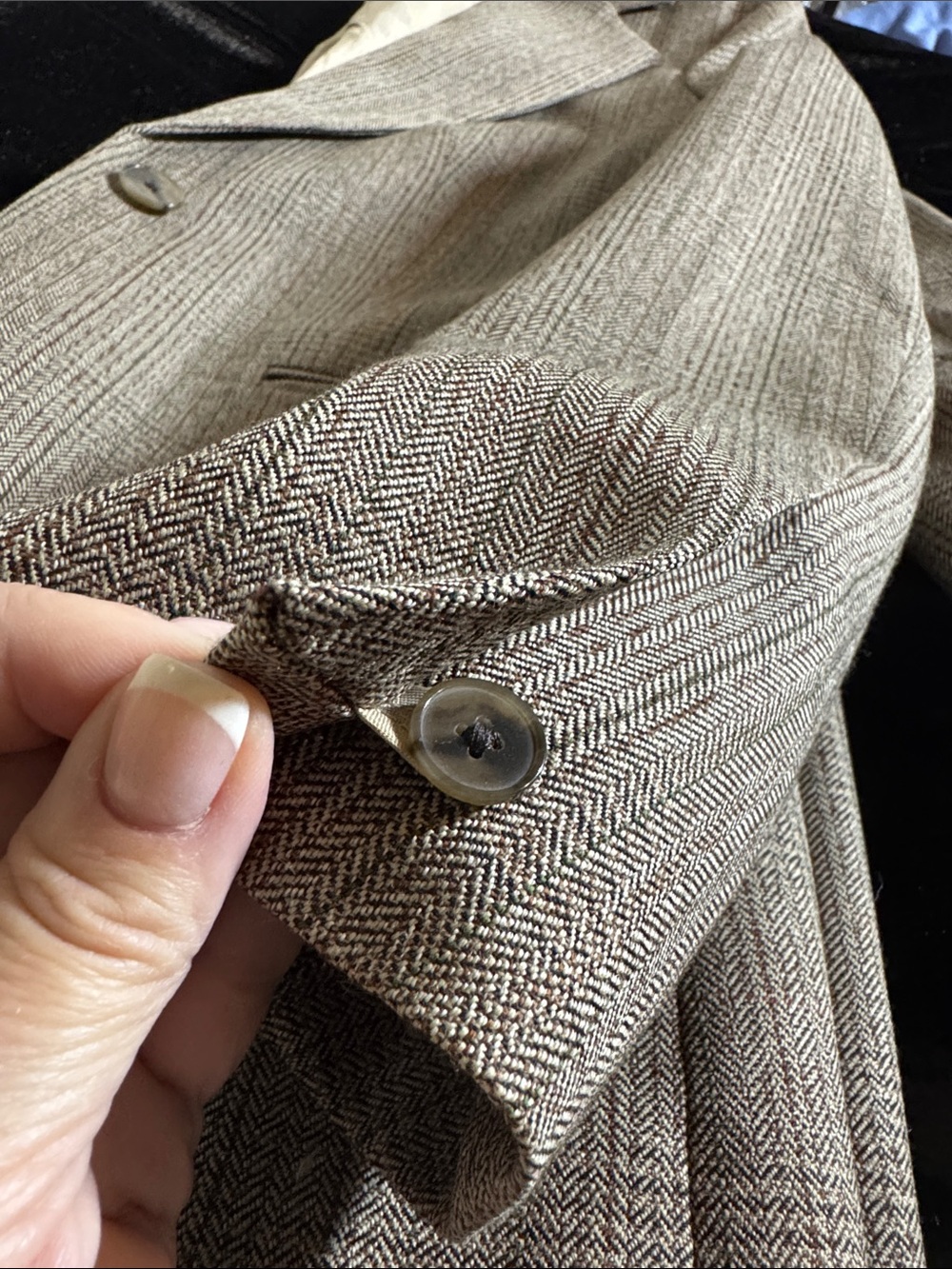 Banana Republic Neutral Plaid Wool-Blend Blazer - Picture 15 of 15